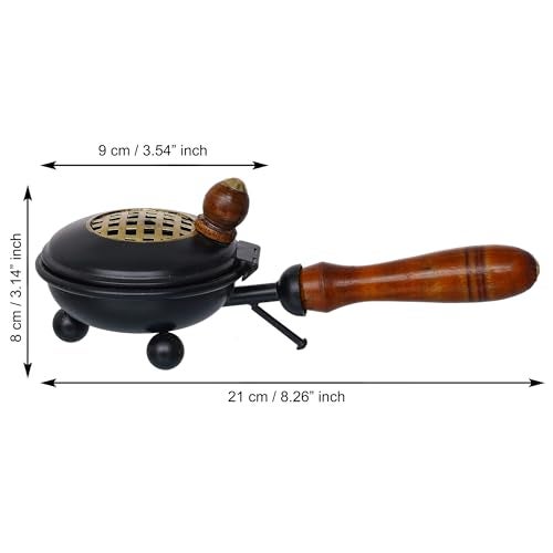 Webelkart Metal Incense Burnerbutterfly Loban Dani Dhoop Dani Aarti Metal Loban Dhoop Dani/Dhoop Dani Burner for Home Office Temple Puja - Dhoop Stand - Image 5