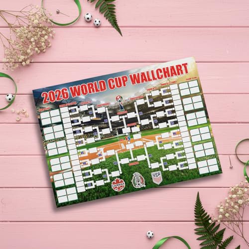 Zeptrix World Cup Schedule Poster&Final Round 48-Team Collection Showcase 2026,2-in-1 Double-Sided Functional Poster Football Merchandise Decorations,Soccer Match Decor Wall Chart,Soccer Fans Gifts 21x15In - Image 3