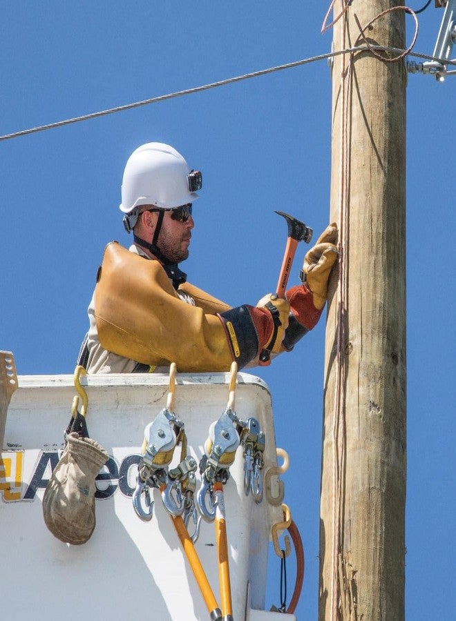 كلاين تولز مطرقة كلاين تولز 832-26 ذات مخلب مطحون، وزن 26 أونصة، بمقبض من الألياف الزجاجية، متينة لأعمدة المرافق، سطح مطحون، برتقالي عالي الوضوح - Image 4