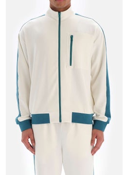 dagi White Men's Jacket Zippered Cupro  - Image 4