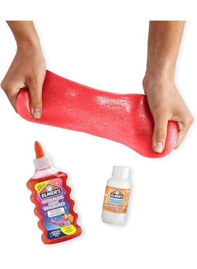 ELMER'S Glitter Glue 177 Ml Washable And Kid Friendly Great For Making Slime And Crafting Red - Image 3