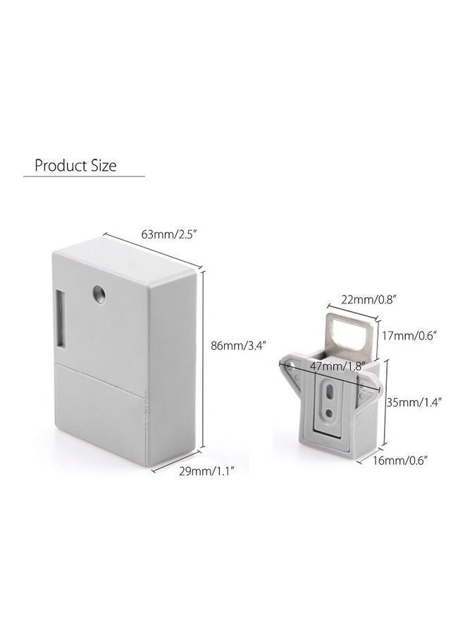 NIBEMINENT Digital RIFD IC Card Drawer Sensor Lock White - Image 2