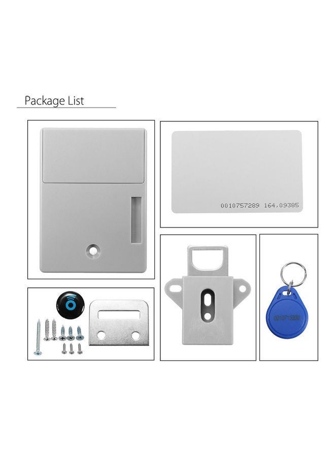 NIBEMINENT Digital RIFD IC Card Drawer Sensor Lock White - Image 4