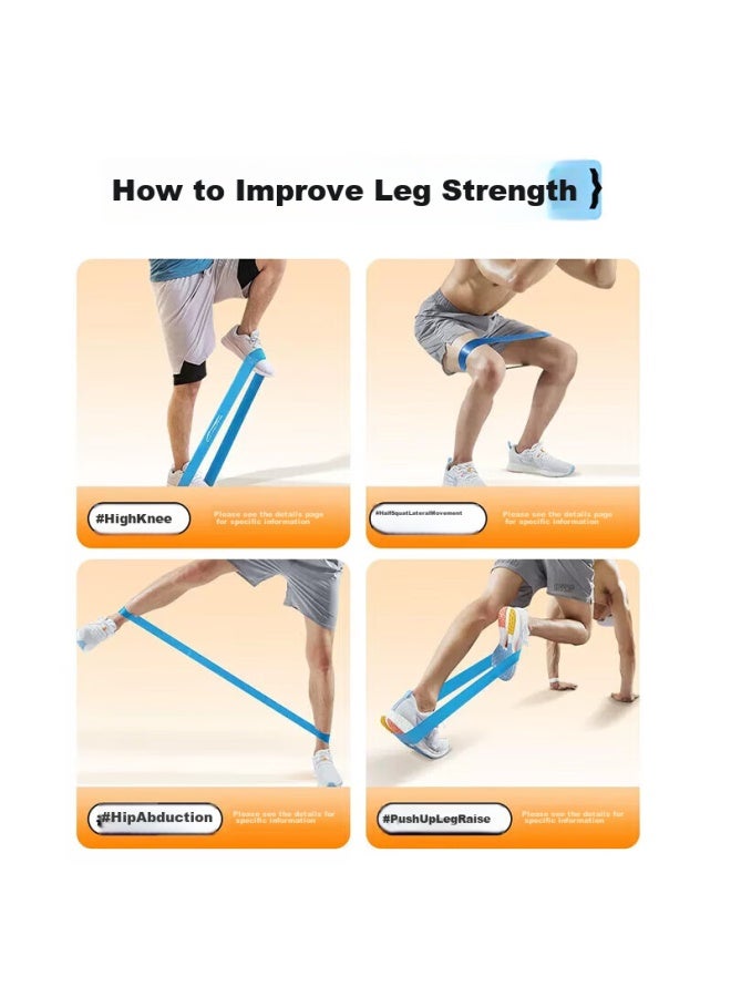 Li-Ning Li-ning Elastic Band For Soccer Training, Leg Exercises, Basketball Resistance, Fitness, Track And Field, Ankle, Latex Ring, Resistance Band, 2 Pieces, Random Colors  - Image 3