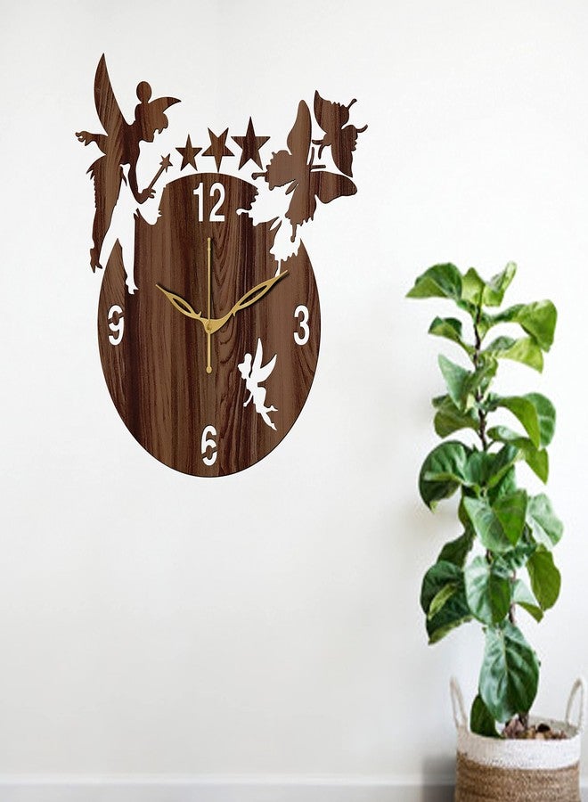 Freny Exim 10" Inch Wooden Wall Clock (Wenge, Small Size, 25cm x 25cm)-008 - Image 2
