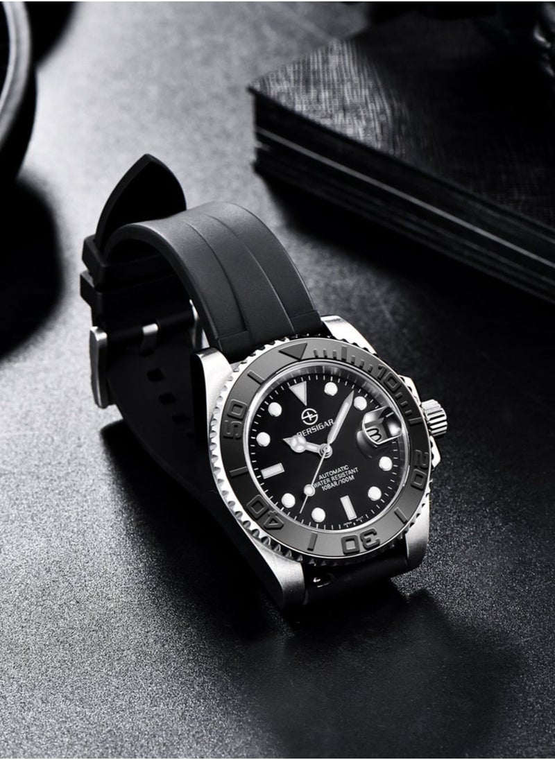 بيرسيجار ساعة Bersigar BG-1651 Luxaura Design أوتوماتيكية من الفولاذ المقاوم للصدأ ومقاومة للماء  - Image 3