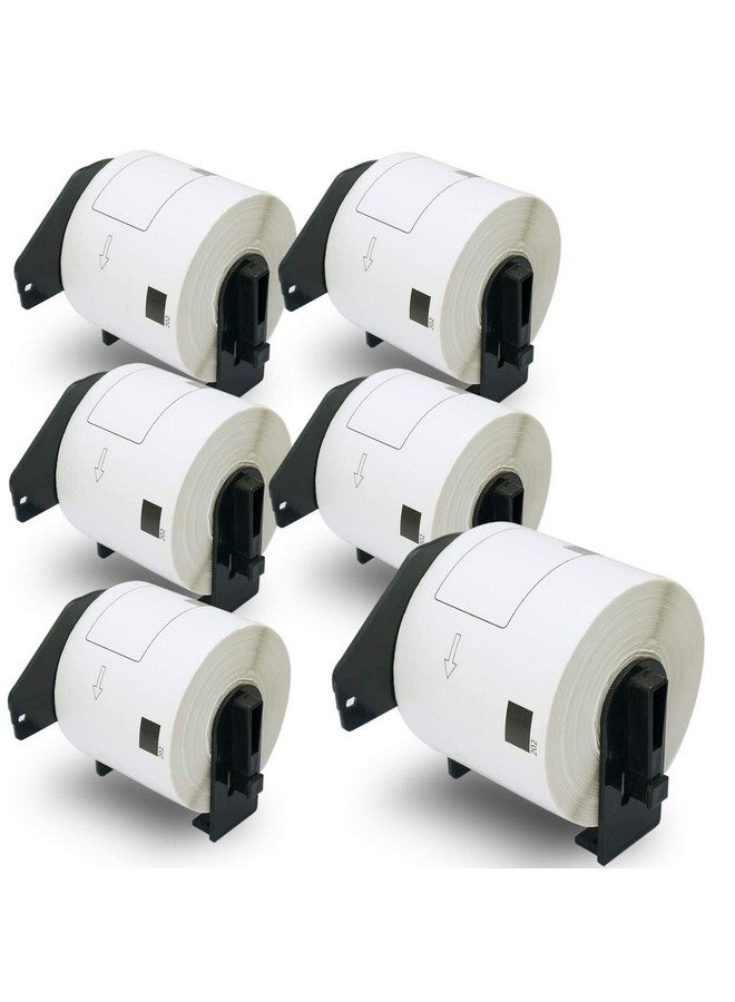 BETCKEY - Compatible Shipping Labels Replacement For Brother Dk-1202 (2.4 In X 3.9 In), Use With Brother Ql Label Printers [6 Rolls/1800 Labels] - Image 1
