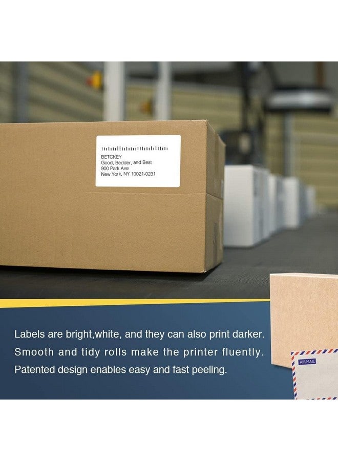 BETCKEY - Compatible Shipping Labels Replacement For Brother Dk-1202 (2.4 In X 3.9 In), Use With Brother Ql Label Printers [6 Rolls/1800 Labels] - Image 5