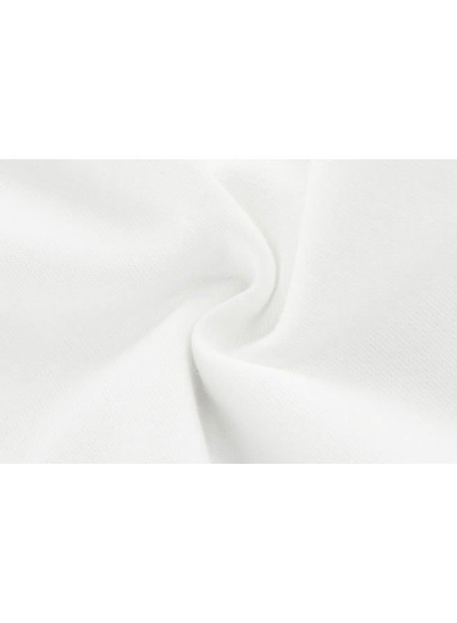 KISBINI Little Boys Cotton Sweatpant Elastic Sport Pant for Children, White, 11-12 Years - Image 4