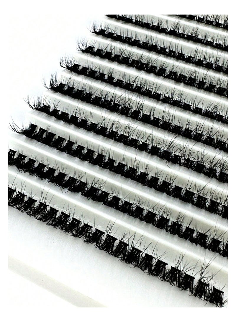 Generic 200Pcs D Curling Eyelashes MIX8-16mm Natural Eyelashes Volume Soft DIY Personalized Eyelashes Reusable Black for Make up  - Image 4