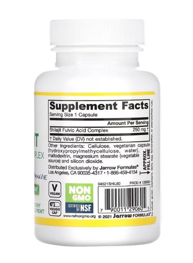 jarrow formulas Shilajit Fulvic Acid Complex 60 Veggie Caps - Image 2