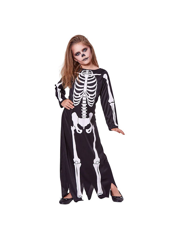 Mad Costumes فستان هيكل عظمي للأطفال زي هالوين - Image 4