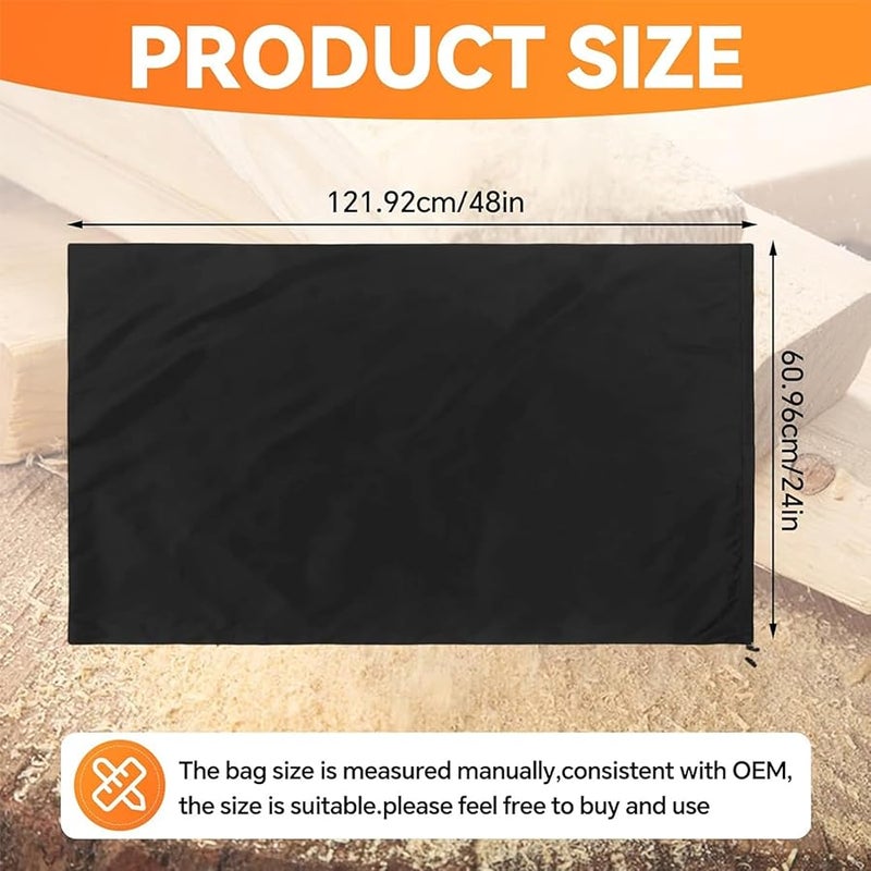 حقيبة نشارة ثقيلة مقاس 48 × 24 بوصة لحامل حطب النار للحديقة والعشب في الداخل والخارج - Image 3