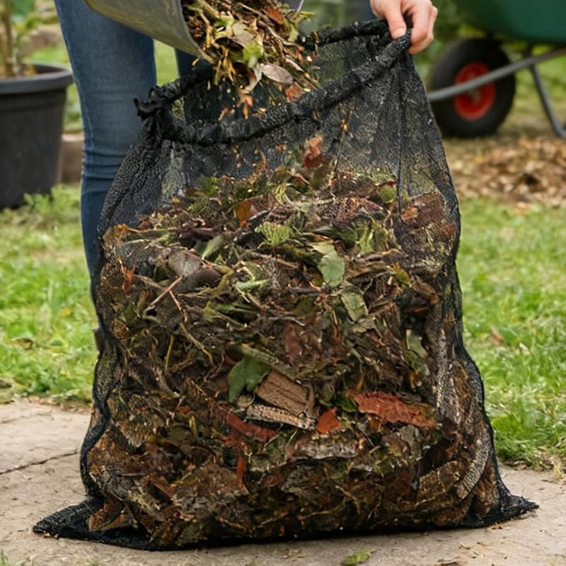 حقيبة نشارة ثقيلة مقاس 48 × 24 بوصة لحامل حطب النار للحديقة والعشب في الداخل والخارج - Image 5