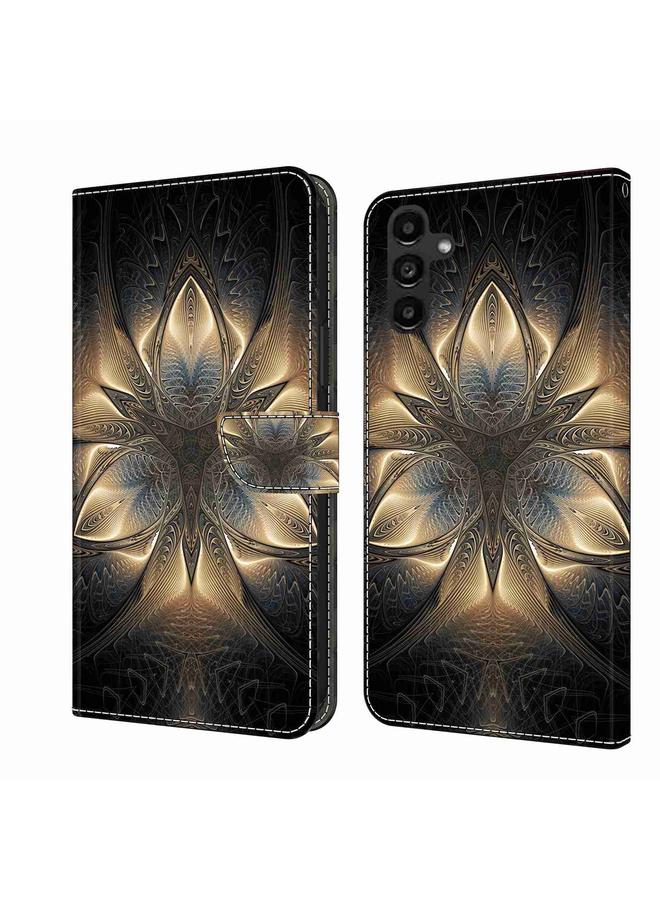 اس-توب جراب لهاتف Samsung Galaxy A14 4G / 5G جراب هاتف جلدي كريستالي ثلاثي الأبعاد مقاوم للصدمات - Image 1