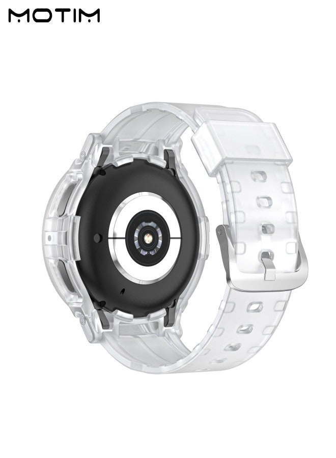 Motim Samsung Galaxy Watch 5 Pro Band with Rugged Case 45mm, Shockproof Rugged Band with Bumper Case Cover for Galaxy Watch 5 Pro, Men Women  - Image 2