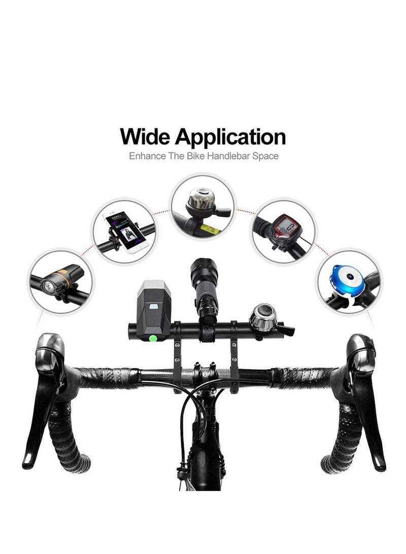 KASTWAVE موسع مقود الدراجة المزدوج، ملحقات حامل الدراجة المصنوع من سبائك الألومنيوم الطويل للغاية، لتركيبات الدراجة، قضبان تمديد الدراجة، لقضبان مقاس 22 مم - 32 مم - Image 4