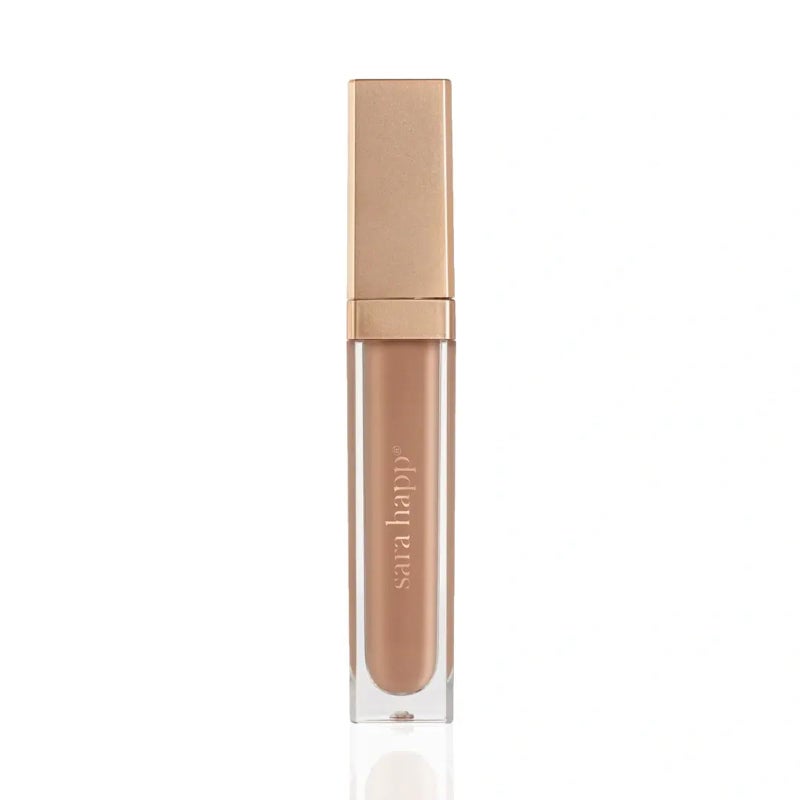 Sara Happ Nude Slip Luxe Gloss - High-Impact Shine & Long-Lasting Wear, Nourish, Hydrate, and Heal Your Lips, 0.21 fl. oz.
