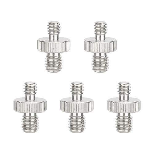 CAMVATE M8 Male to 1/4"-20 Male Stainless Steel Screw Adapter (5-Pack) - 3451 - Image 4