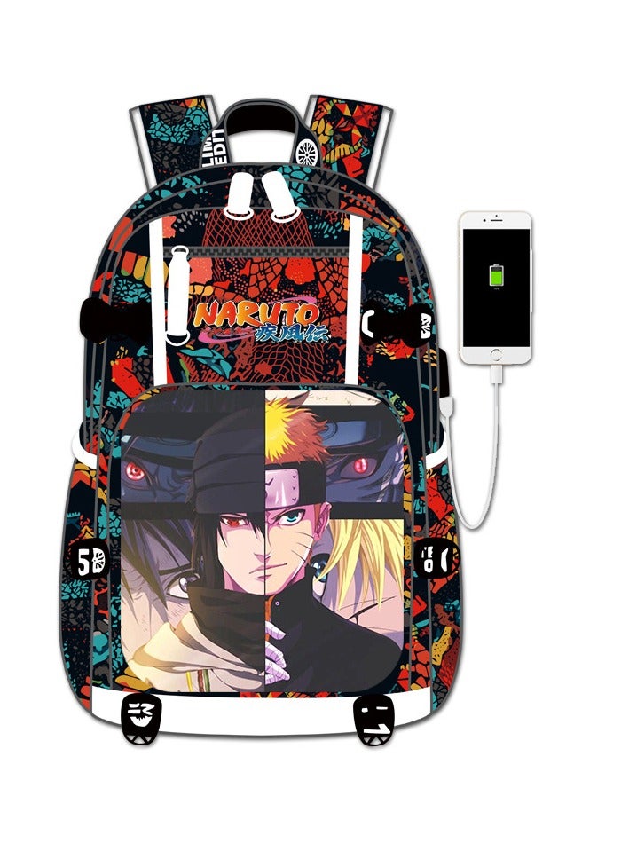Naruto Schoolbag Anime Peripheral High School Junior High School Student Backpack Male