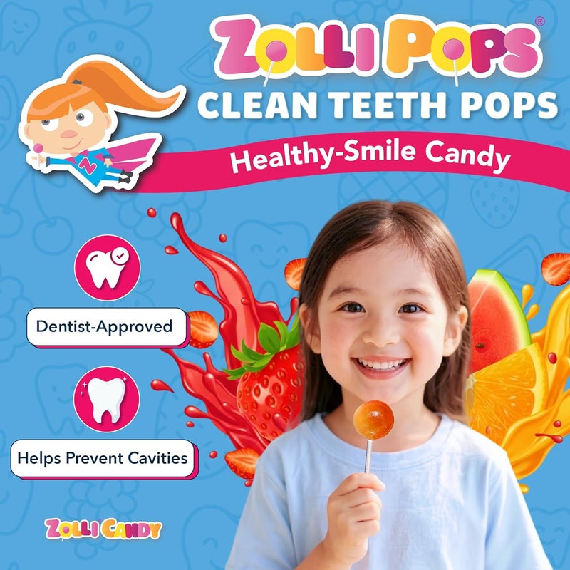 Zollipops Vitamin C Sugar-Free Keto Lollipops - Immune Boosting, Natural Fruit Flavor, Vegan, Gluten-Free, 8 Oz. - Image 2