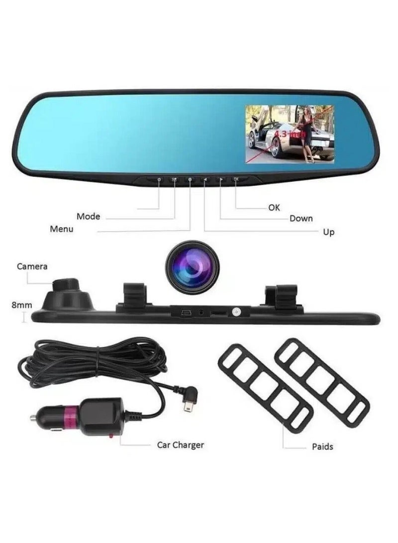 Denx Dash cam 4K equipped with front and rear mirrors - Image 3