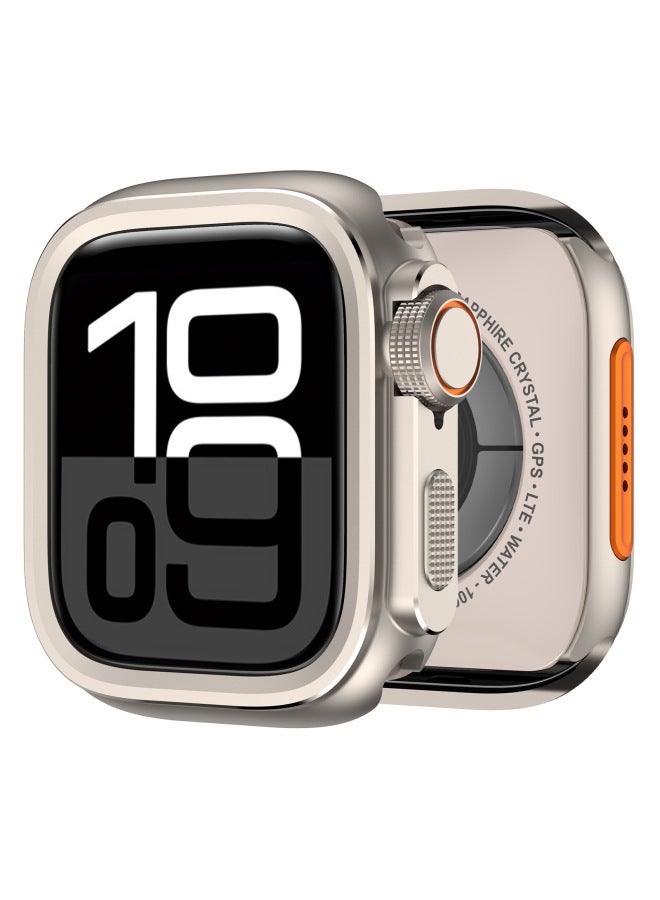 حافظة حماية لساعة Apple Watch مقاس 44/45/46/49 مم مصنوعة من سبيكة معدنية - اللون: Q3 ثوانٍ تتحول إلى غلاف من سبيكة معدنية - أسود (معلب) - الأبعاد: 46 مم - Image 5
