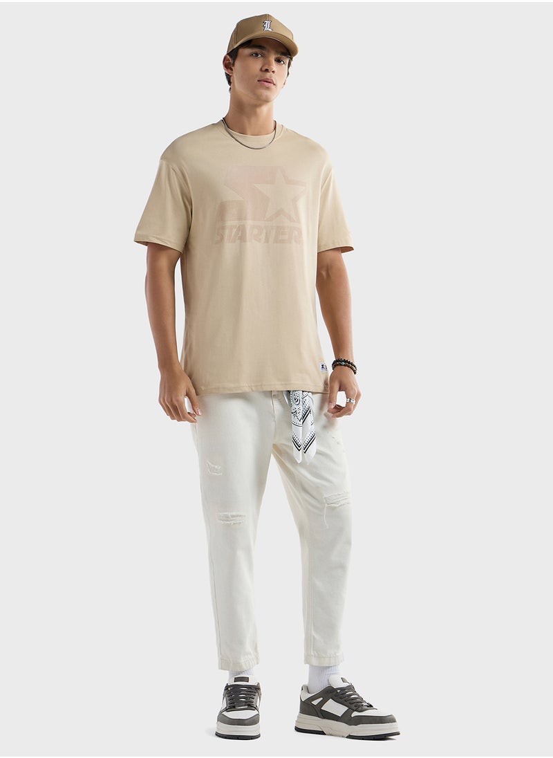 FAV Starter Print T-shirt with Crew Neck and Short Sleeves  - Image 4