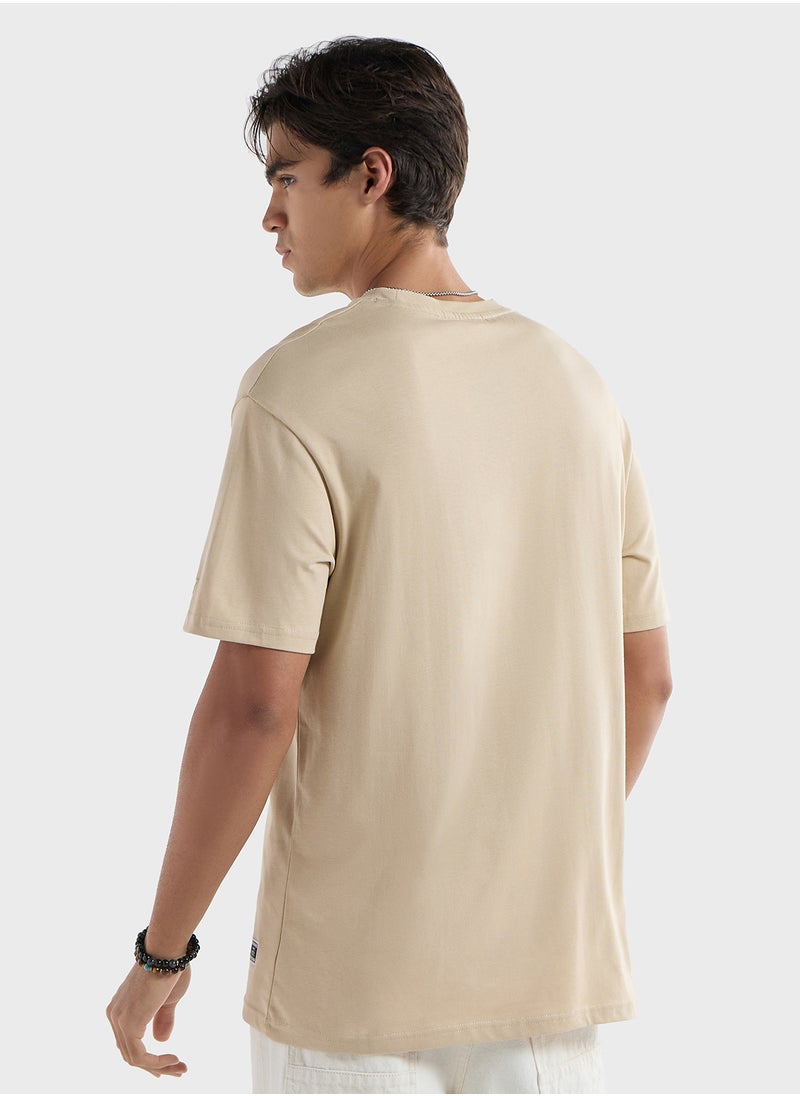 FAV Starter Print T-shirt with Crew Neck and Short Sleeves  - Image 2