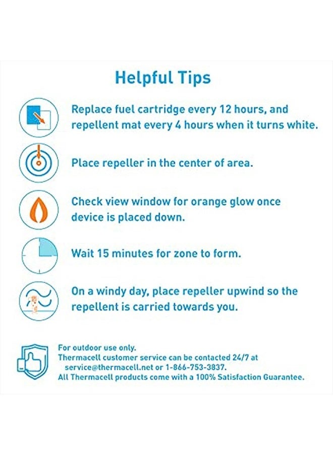 THERMACELL Mosquito Repeller Patio Shield; Includes 12-Hour Refill; 15 Foot Zone of Protection; Highly Effective Mosquito Repellent for Patio; Deet Free Bug Spray Alternative; Scent Free - Image 4