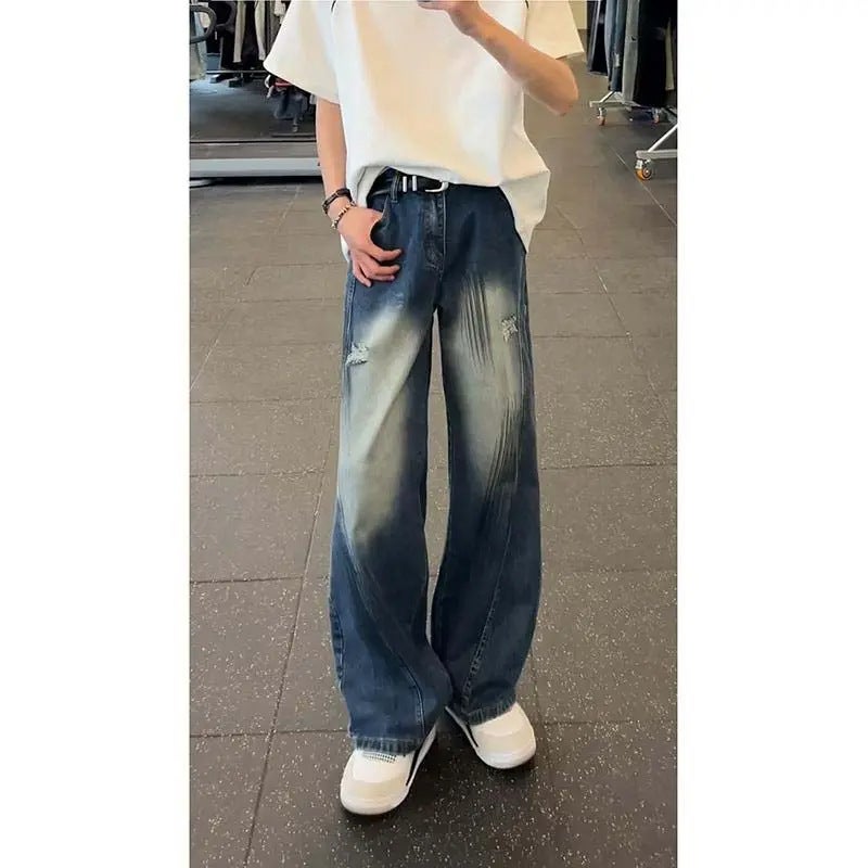 Unisex Casual Daily Denim Jeans - Image 4