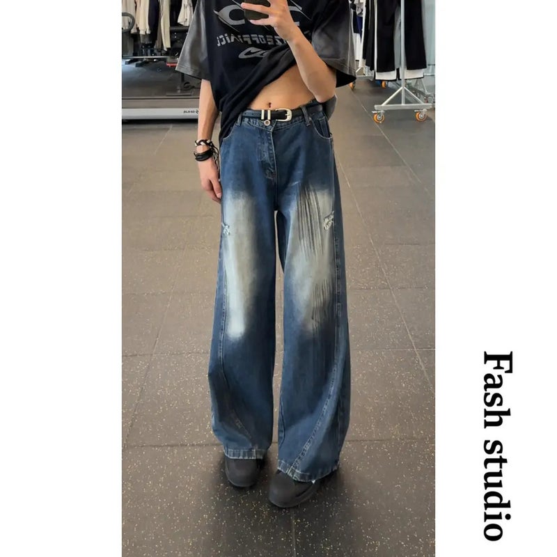 Unisex Casual Daily Denim Jeans - Image 2