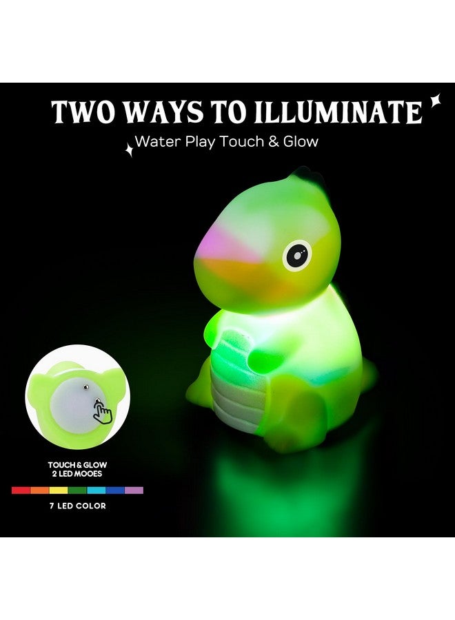 Toy Dinosaur Bath Toys For Kids 3 4 5 8 Light Up Bath Toys For Toddler Boys Toys Baby Bath Toys For Infants Toddler Bath Toys Bathtub Toys For Toddlers Girl No Hole Bath Toys Kids Bath Time Toys - Image 3