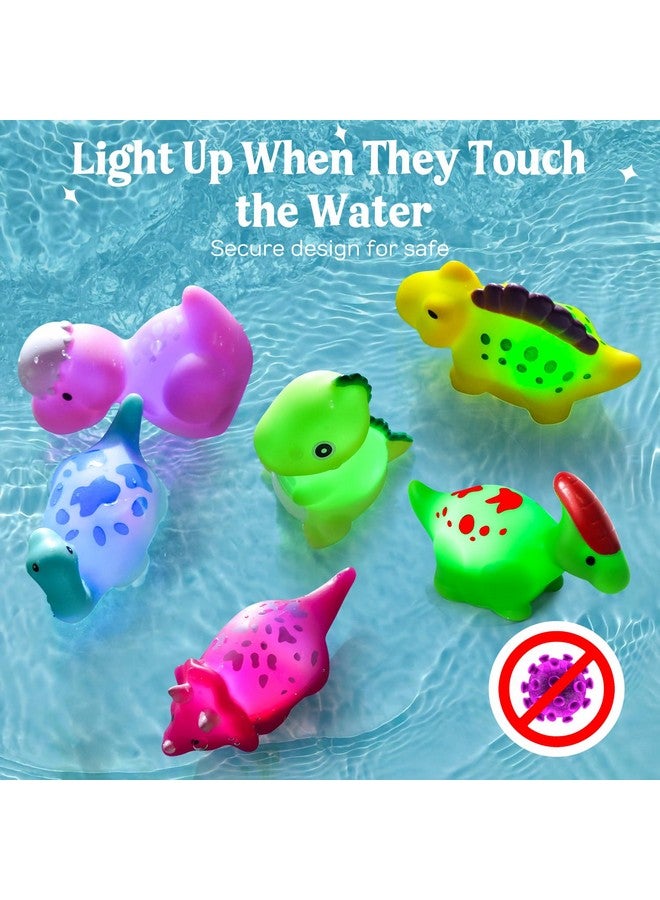 Toy Dinosaur Bath Toys For Kids 3 4 5 8 Light Up Bath Toys For Toddler Boys Toys Baby Bath Toys For Infants Toddler Bath Toys Bathtub Toys For Toddlers Girl No Hole Bath Toys Kids Bath Time Toys - Image 2