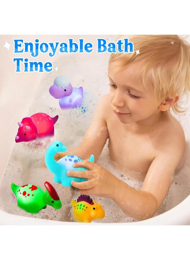 Toy Dinosaur Bath Toys For Kids 3 4 5 8 Light Up Bath Toys For Toddler Boys Toys Baby Bath Toys For Infants Toddler Bath Toys Bathtub Toys For Toddlers Girl No Hole Bath Toys Kids Bath Time Toys - Image 5