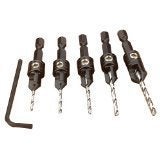 Make it Snappy Tools Quick-Change 5-Pc. Countersink Drill Bit Set with Rotating Depth Stop - Image 2