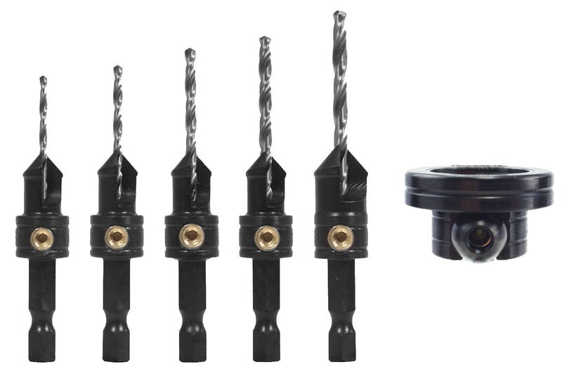 Make it Snappy Tools Quick-Change 5-Pc. Countersink Drill Bit Set with Rotating Depth Stop - Image 5