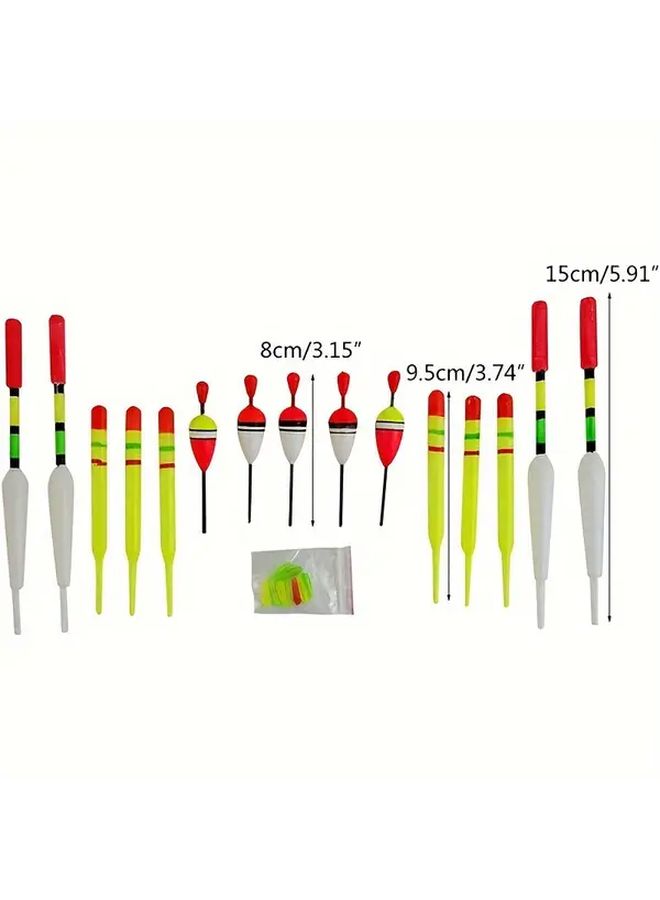 Random Color Fishing Floats Set Slip Bobbers For Bass Trout Salmon Saltwater Freshwater Tackle - Image 2