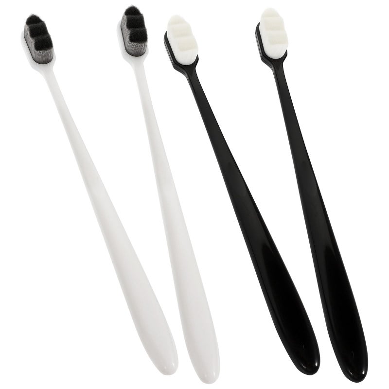 Wavy Soft Bristle Toothbrush 4 Pack Deep Cleaning For Adults And Pregnant Women - Image 2