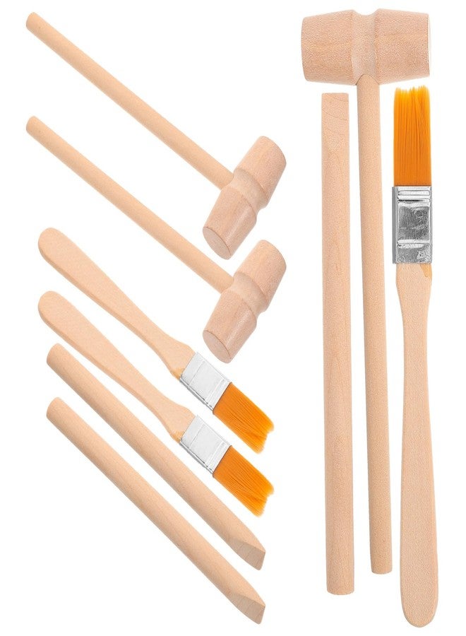 VOSAREA 3 Sets of Dinosaur Digging Tools Kids Play Learning Tools Small Digging Brush Chisel Hammer Toy STEM Science Kits - Image 1