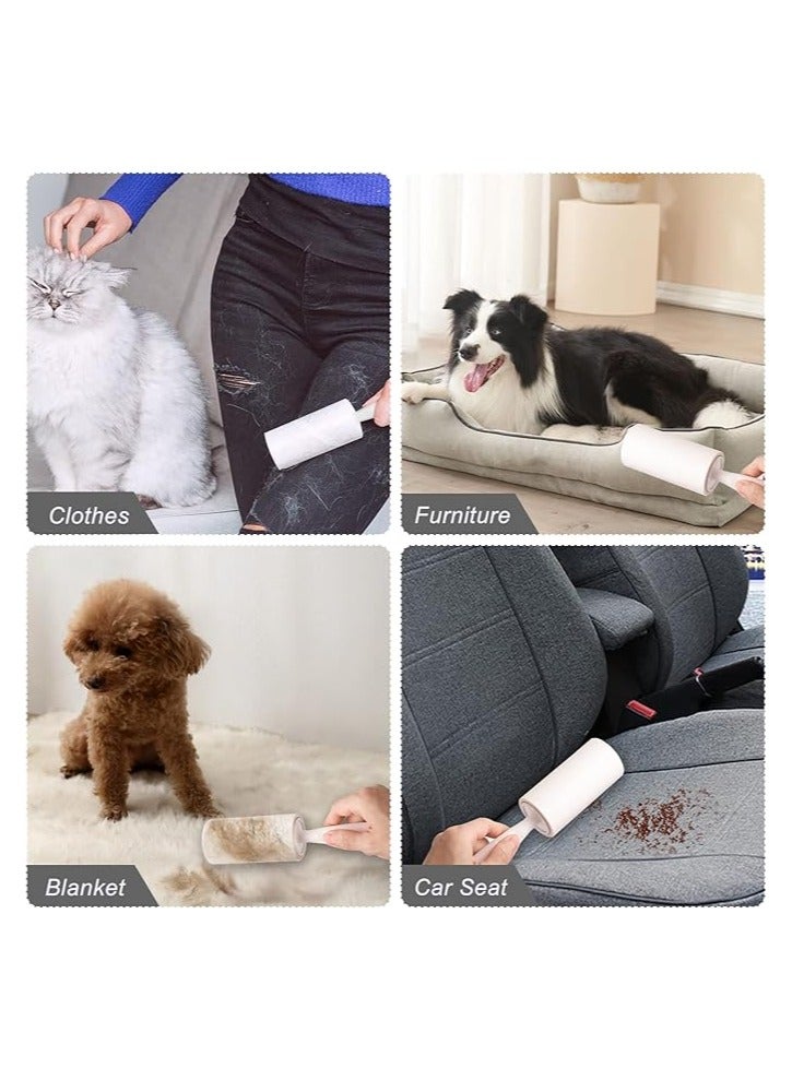 Generic Portable cat Pet Hair Remover Roller for Couch Clothes Furniture Carpet,Lint Roller Replaceable Paper Core with storage box - Image 2