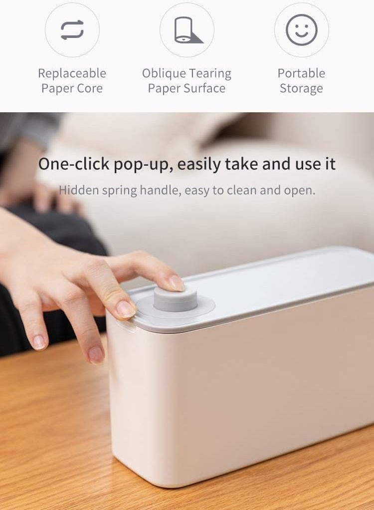 Generic Portable cat Pet Hair Remover Roller for Couch Clothes Furniture Carpet,Lint Roller Replaceable Paper Core with storage box - Image 4