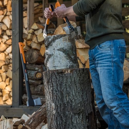 Fiskars 12" Hookaroon - Non-Slip Grip Handle with Pointed, Angled Blade - Landscaping Tool for Rotating, Dragging, Stacking Logs - Black/Orange - Image 5