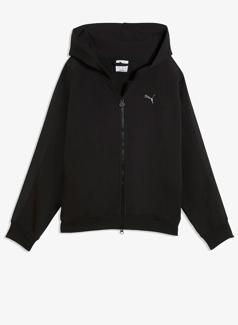 Puma PUMA Black Youth T7 Midnight Shadow Oversized Hoodie for Women | Best Price UAE