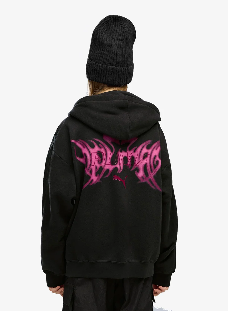 Puma Youth T7 Midnight Shadow Oversized Hoodie
