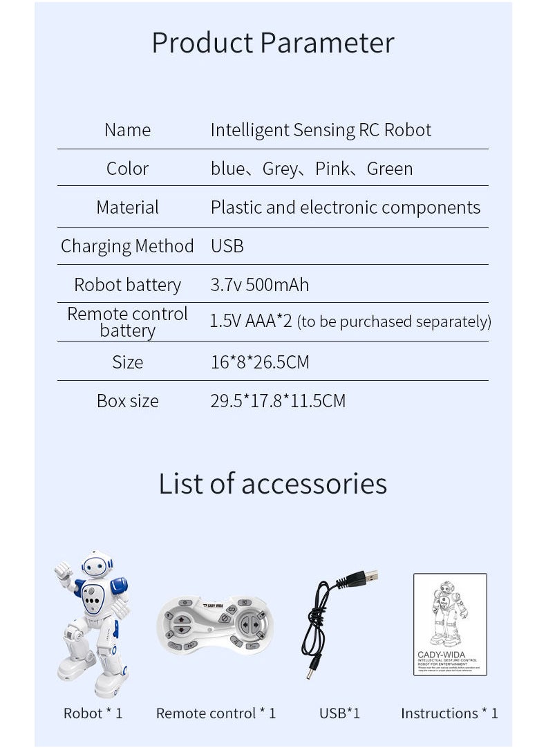 JJR/C - RC Robots Toy for Kids, Programmable Intelligent Educational Smart Robot Walking Dancing Interactive Robot Toy Gift with Remote Gesture Sensing Robot Birthday Gift for Kids Child Boys Girls Aged 3-12 - Image 1