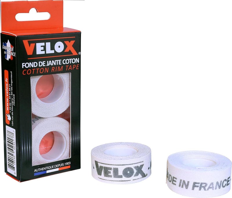 Unisex's Deluxe Cotton Rim Tape, White, 13mm