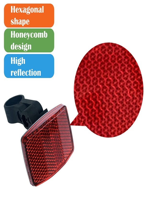 WELNENT Bicycle Reflector Kit JIS/BS/AS/CCC/GB/T/CPSC Rear Warning (Red, 桅25.4mm / 1.0in) - Image 4