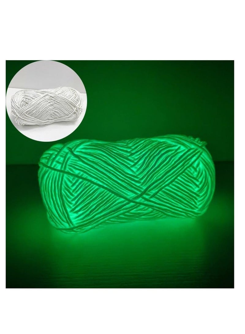 Luminous Glow in the Dark Hand Knitting Yarn - 50 m - Image 2