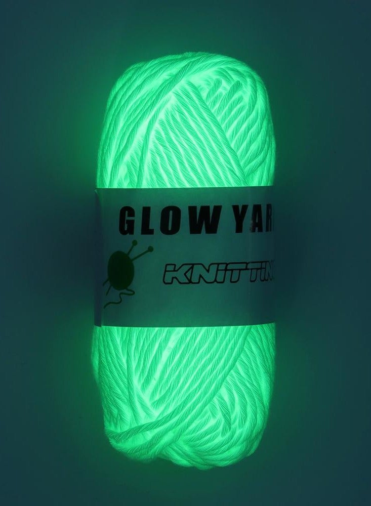 Luminous Glow in the Dark Hand Knitting Yarn - 50 m - Image 3